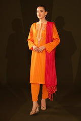 Jacquard Embroidered Shirt And Jacquard Dupatta WGK-JQW-DE-2957