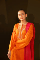 Jacquard Embroidered Shirt And Jacquard Dupatta WGK-JQW-DE-2957