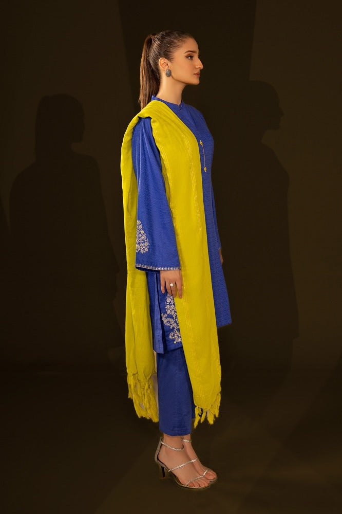 Jacquard Embroidered Shirt And Jacquard Dupatta WGK-JQW-DE-2958