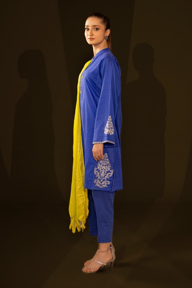 Jacquard Embroidered Shirt And Jacquard Dupatta WGK-JQW-DE-2958