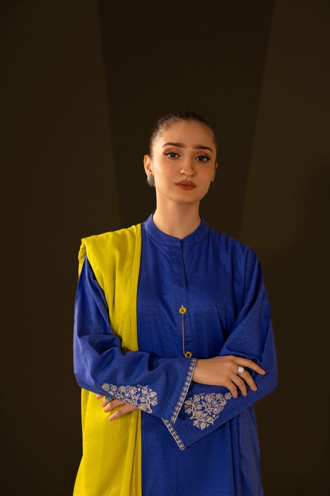 Jacquard Embroidered Shirt And Jacquard Dupatta WGK-JQW-DE-2958