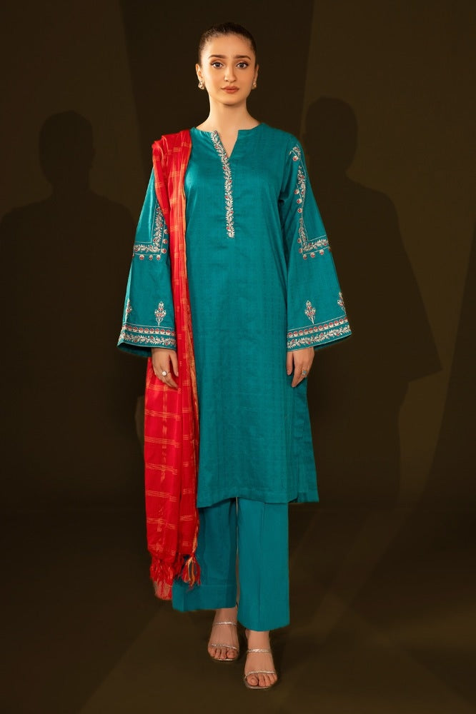 Jacquard Embroidered Shirt And Jacquard Dupatta WGK-JQW-DE-2960