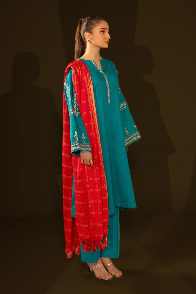 Jacquard Embroidered Shirt And Jacquard Dupatta WGK-JQW-DE-2960