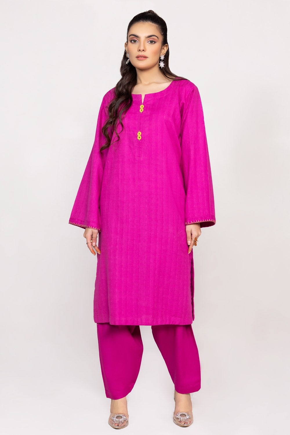 Jacquard Slub Dyed Shirt And Trouser