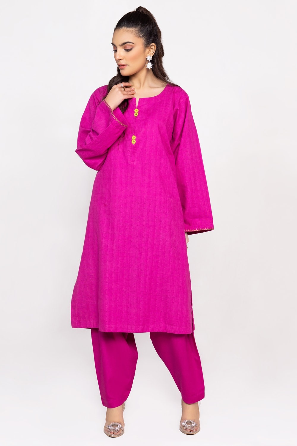Jacquard Slub Dyed Shirt And Trouser