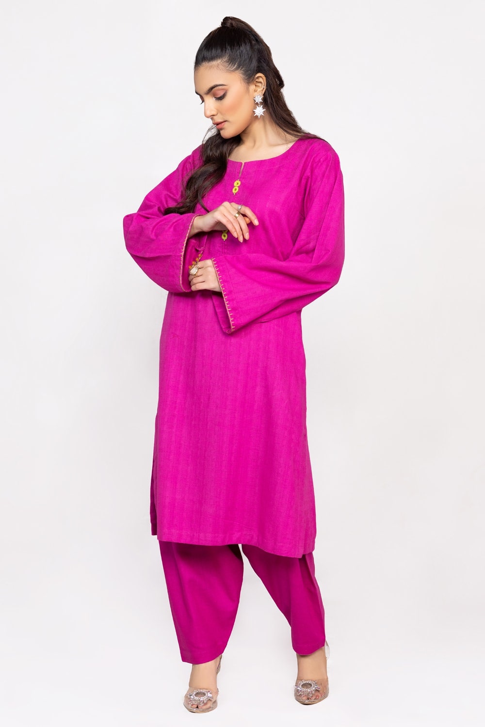 Jacquard Slub Dyed Shirt And Trouser