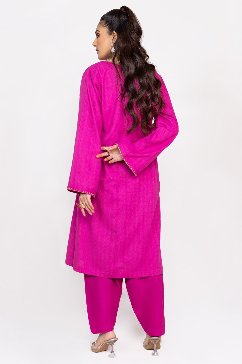 Jacquard Slub Dyed Shirt And Trouser