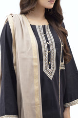 Khaddar Embroidered Shirt And Acrylic Shawl WGK-KDW-DE-2019