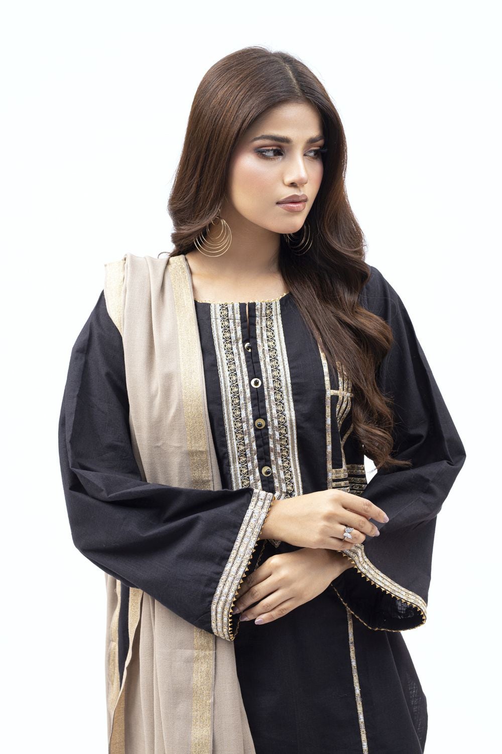 Khaddar Embroidered Shirt WGK-KDW-DE-2521
