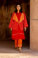 Khaddar Embroidered Crop Jacket WGK-KDW-DE-3006