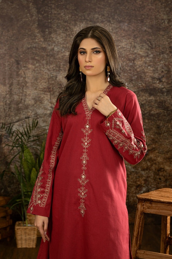 Yarn-dyed Embroidered Co-ord Set WGK-KDW-DE-3072