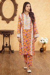Khaddar Lacquer printed Shirt And Trouser WGK-KDW-DS-3098