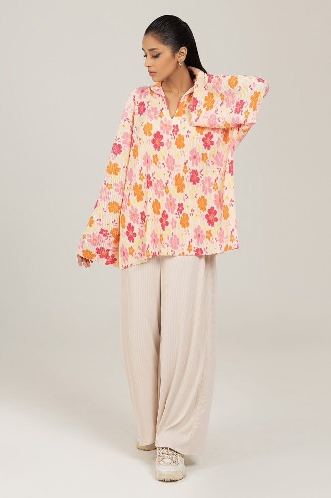 Knitted Blended Print Shirt WGK-KF-02