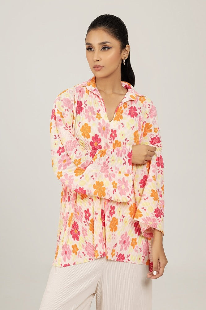 Knitted Blended Print Shirt WGK-KF-02