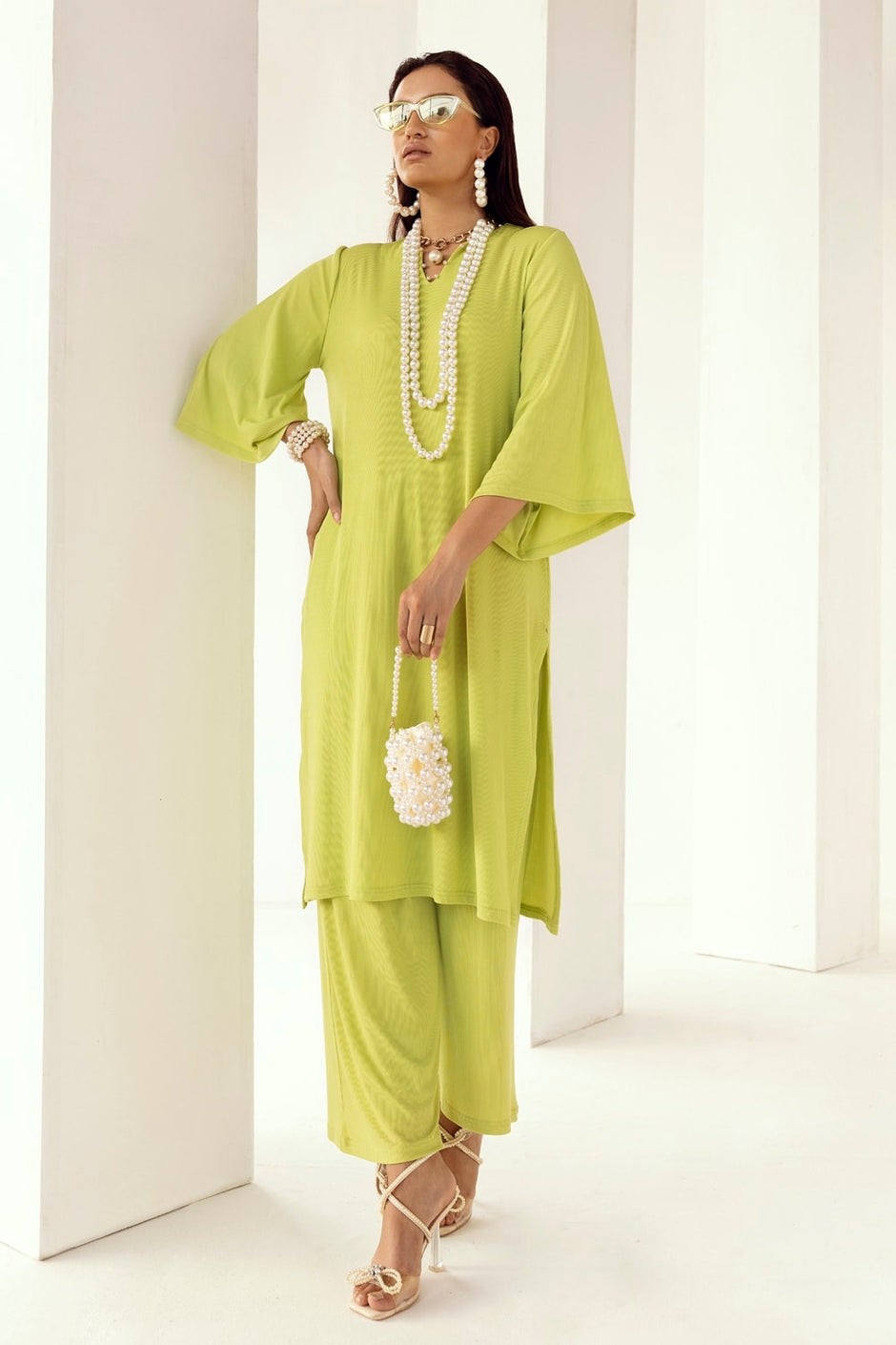 Knitted Rib Trouser