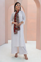 Blended Crinkle Polka Dots Trouser WGK-KF-10