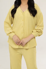 Knitted Blended Dyed Shirt WGK-KF-17