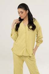 Knitted Blended Dyed Shirt WGK-KF-17