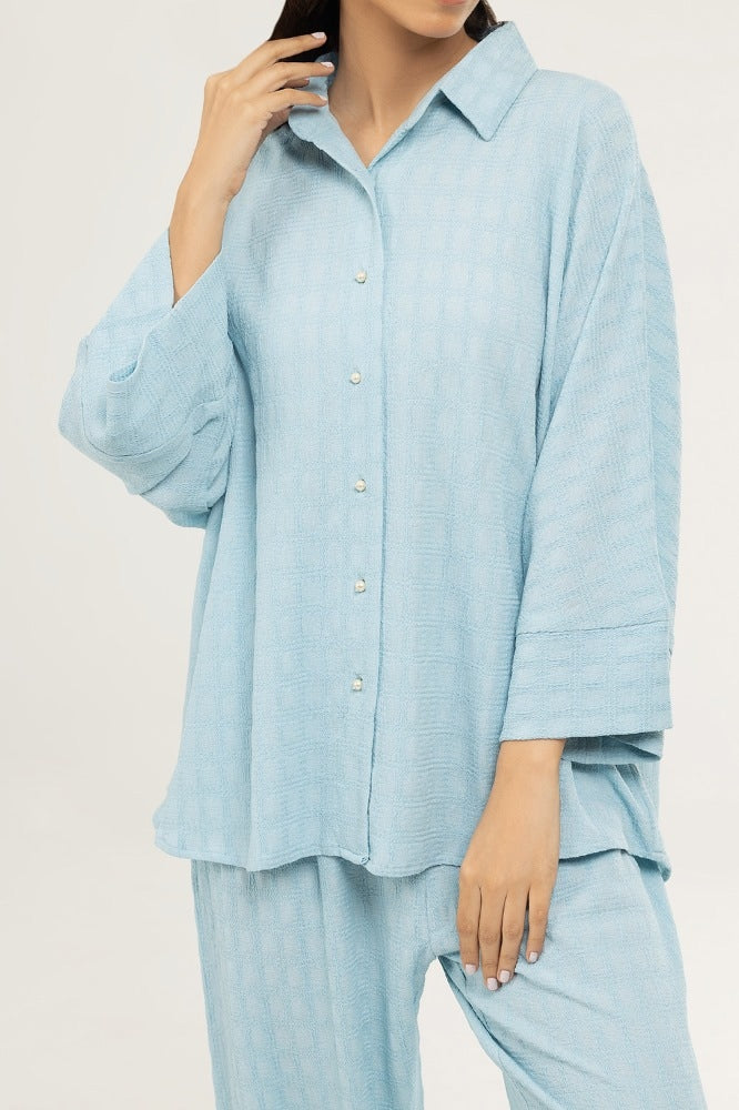 Knitted Blended Dyed Shirt WGK-KF-21