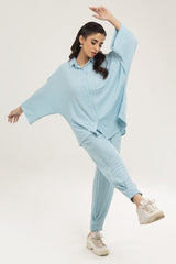 Knitted Blended Dyed Shirt WGK-KF-21