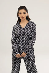 Knitted Blended Print Shirt WGK-KF-45