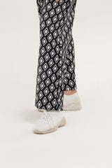 Knitted Blended Print Trouser WGK-KF-46