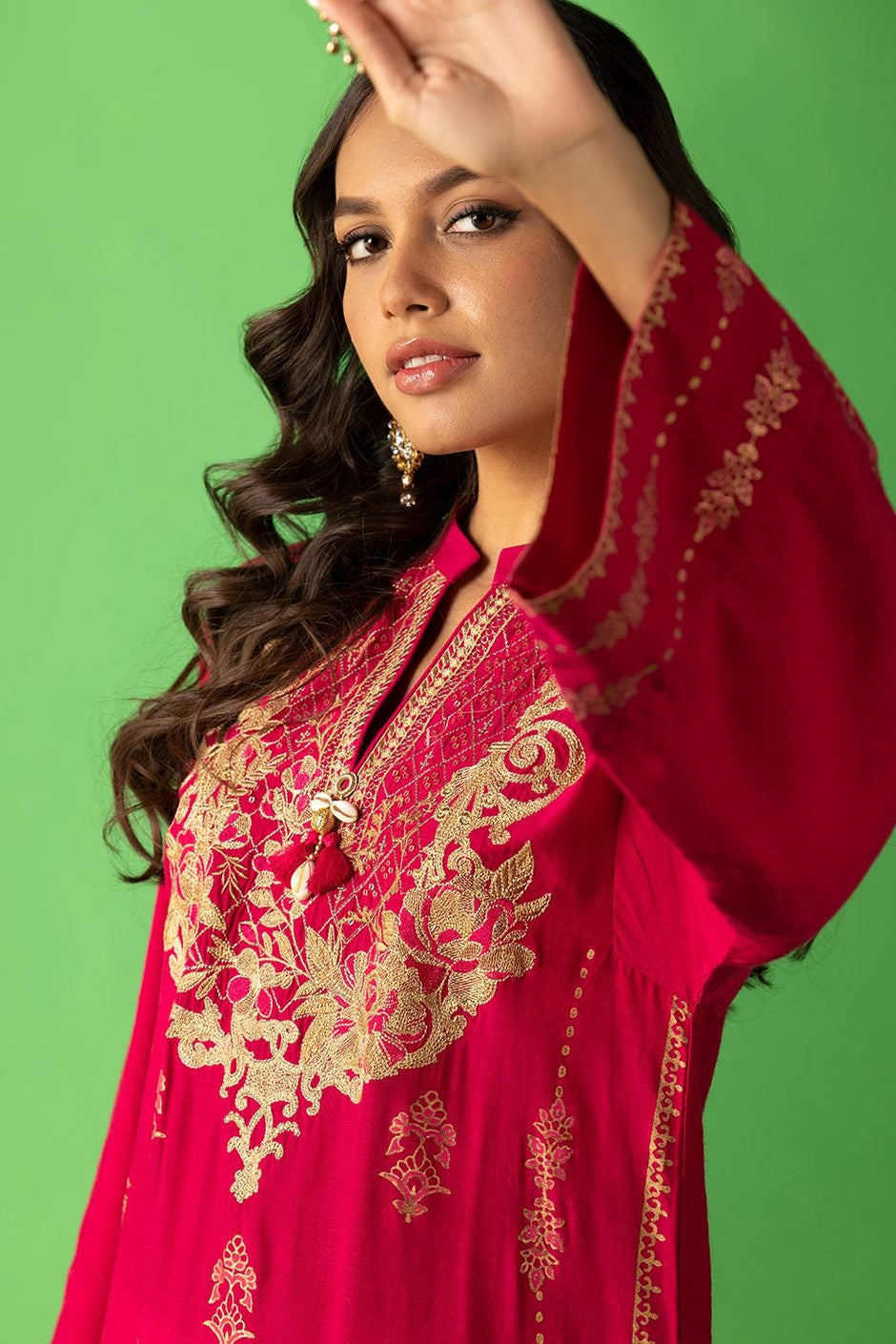 Needle Craft Embroidered Shirt