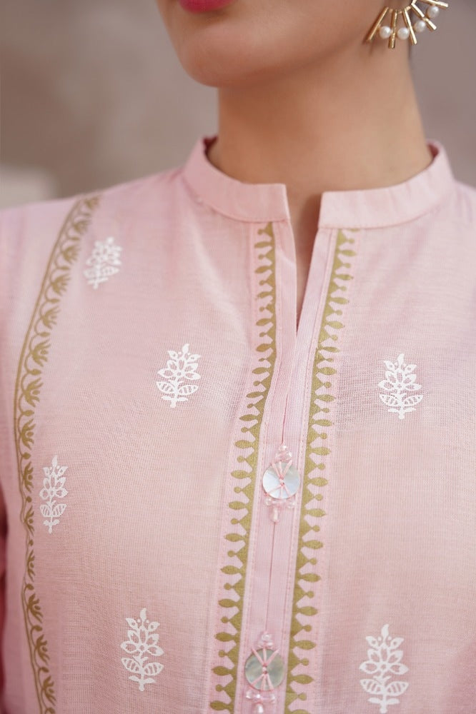 Khaddi Net Block Printed Shirt WGK-KNW-SP-2072