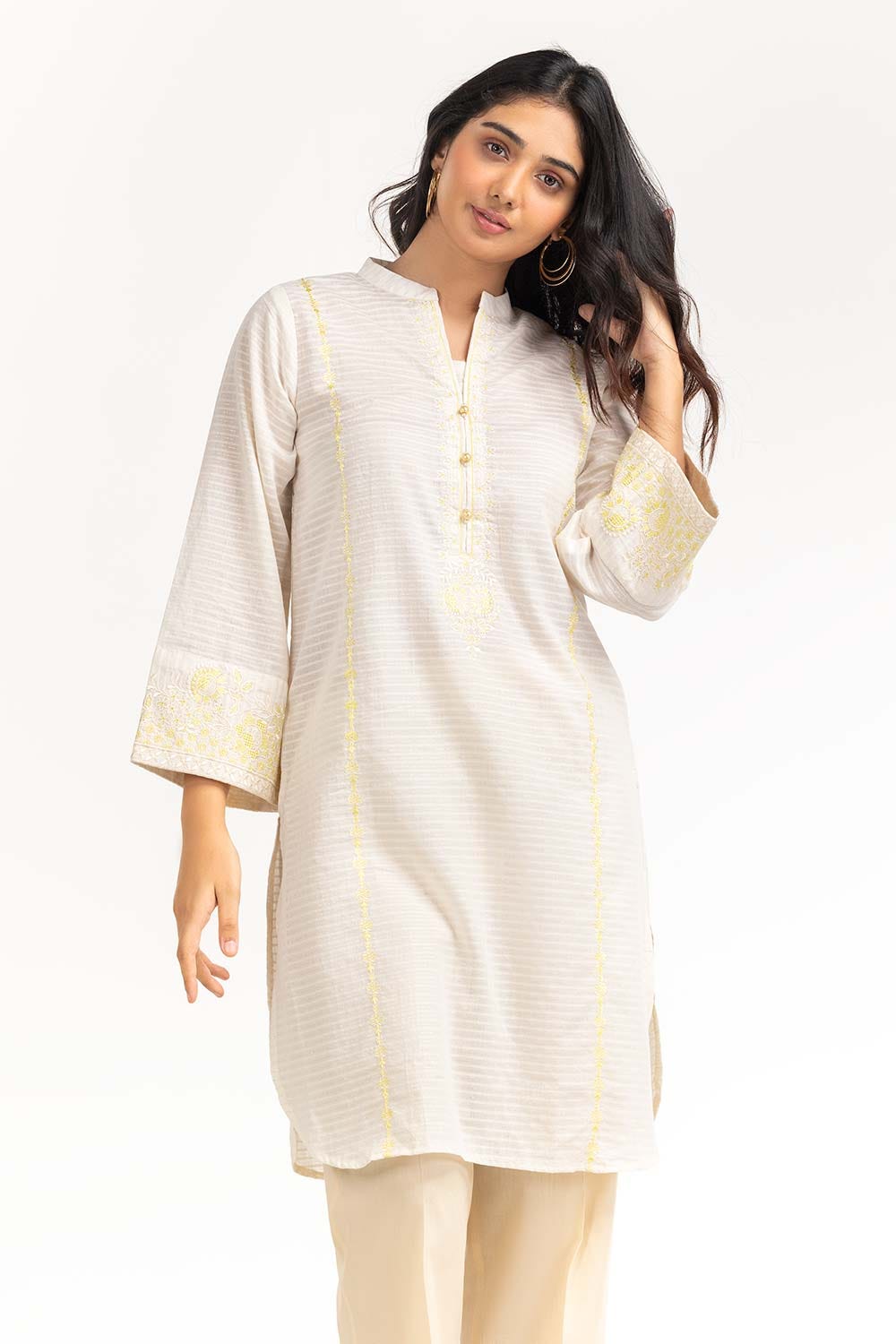 Needle Craft Lurax Dobby Dyed Embroidered Shirt WGK-LDS-DE-2781