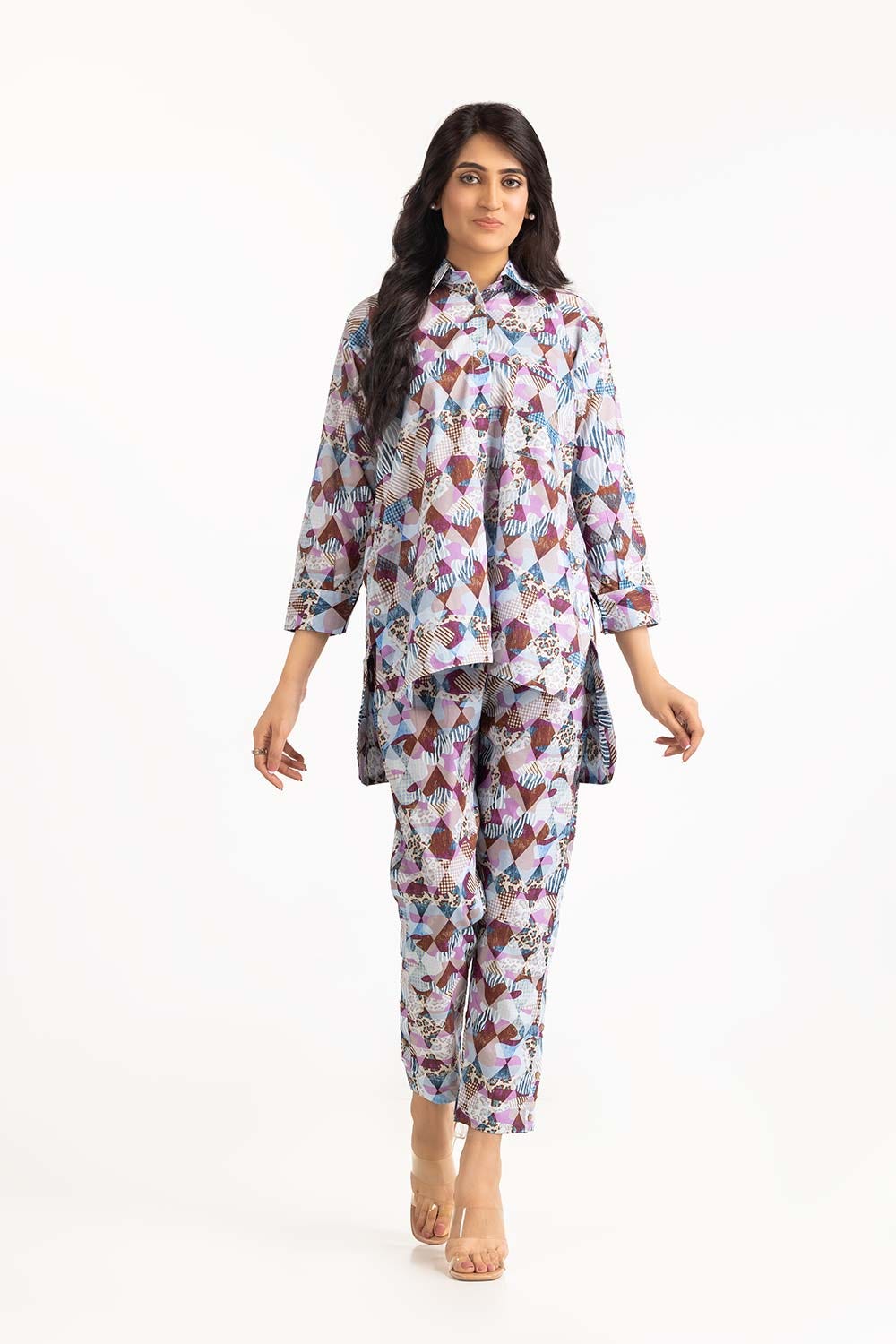 Printed Melody Lawn Printed Shirt And Trouser WGK-LWS-DP-2459