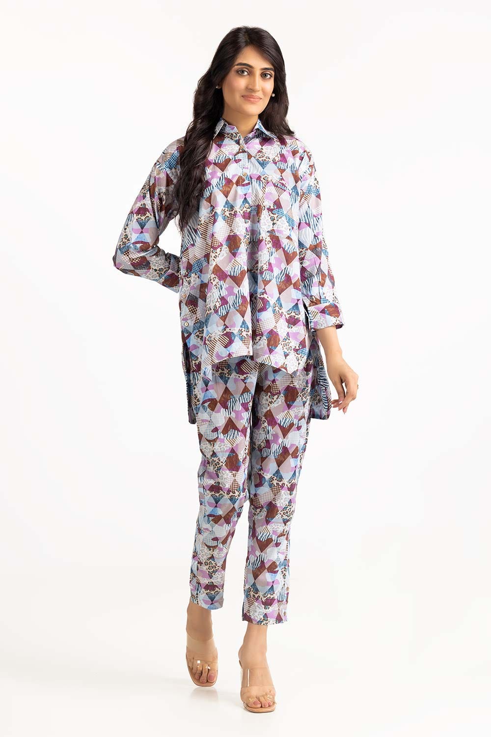Printed Melody Lawn Printed Shirt And Trouser WGK-LWS-DP-2459