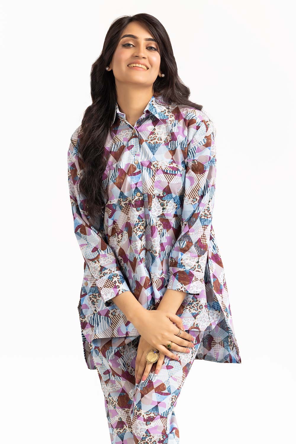 Printed Melody Lawn Printed Shirt And Trouser WGK-LWS-DP-2459