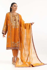 Tehwaar Paper Cotton Block Printed Shirt And Trouser With Organza Dupatta WGK-PCW-SP-2001