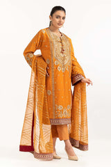 Tehwaar Paper Cotton Block Printed Shirt And Trouser With Organza Dupatta WGK-PCW-SP-2001