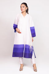 Needle Craft raw-silk Printed Embroidered Shirt WGK-RSS-PE-2087