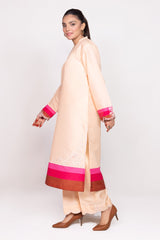 Needle Craft raw-silk Printed Embroidered Shirt WGK-RSS-PE-2088