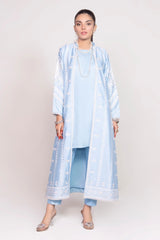 Tehwaar Raw Silk Block Printed Shirt And Trouser with Inner WGK-RSS-SP-2225