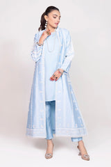 Tehwaar Raw Silk Block Printed Shirt And Trouser with Inner WGK-RSS-SP-2225