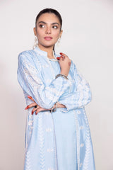 Tehwaar Raw Silk Block Printed Shirt And Trouser with Inner WGK-RSS-SP-2225