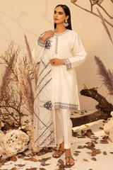 raw-silk Dyed Embroidered Shirt And Trouser With Dupatta WGK-RSW-DE-1793