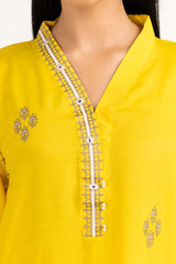 Needle Craft raw-silk Embroidered Shirt And Trouser With Dupatta WGK-RSW-PE-1796