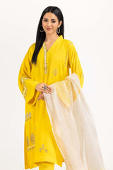 Needle Craft raw-silk Embroidered Shirt And Trouser With Dupatta WGK-RSW-PE-1796