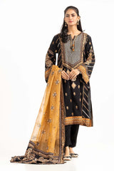 Tehwaar Raw Silk Block Printed Shirt And Trouser With Block Printed Dupatta WGK-RSW-SP-1987s