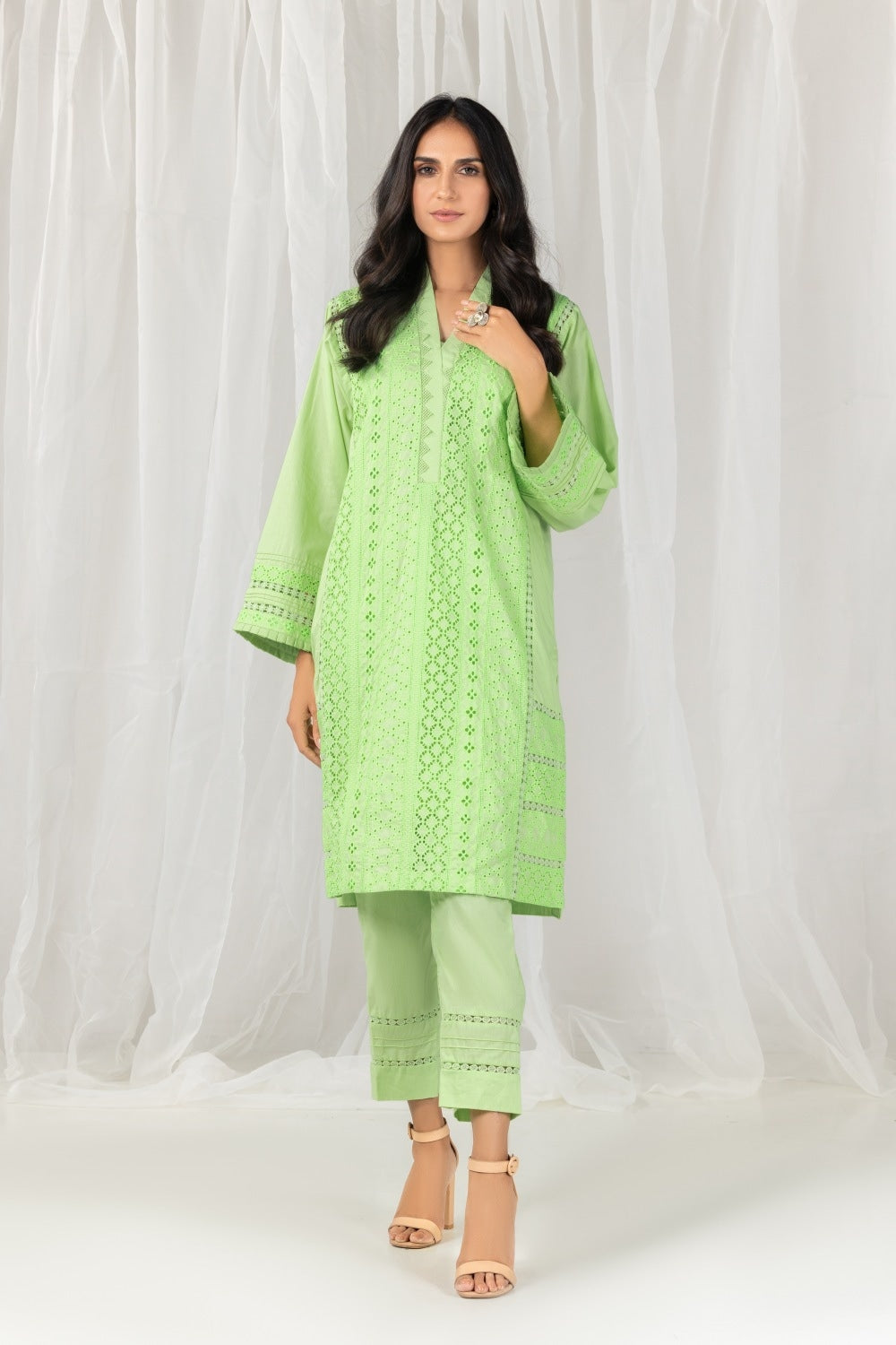 Cambric Embroidered Shirt And Trouser WGK-SHS-DE-1157