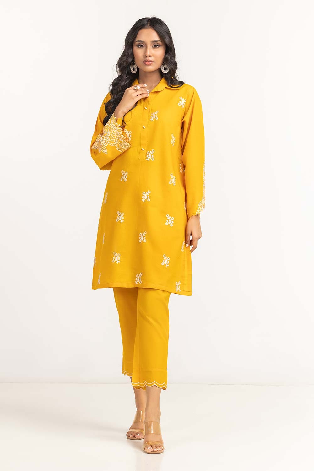 Silk Embroidered Shirt And Trouser