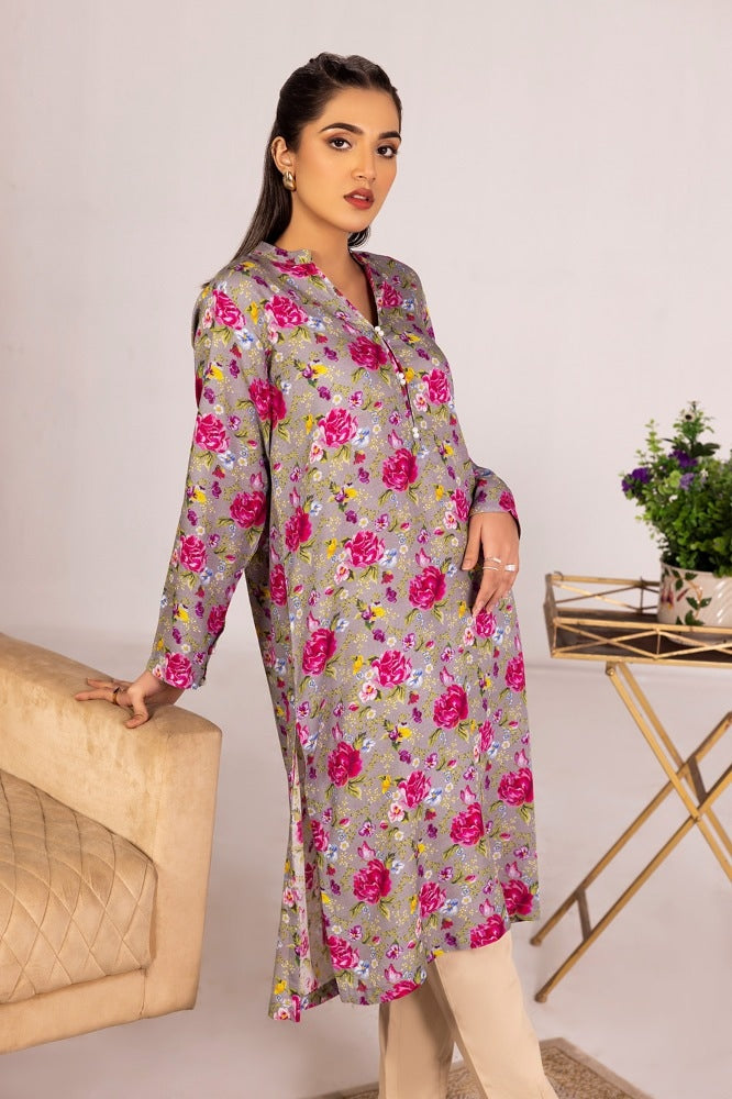 Slub Viscose Printed Shirt WGK-SVW-DP-3183
