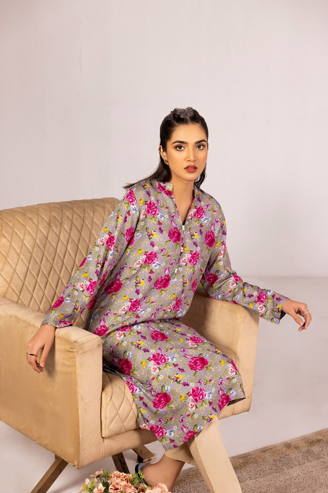 Slub Viscose Printed Shirt WGK-SVW-DP-3183