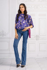 Charmeuse Silk Digital Printed Shirt WGK-SZW-DP-1025