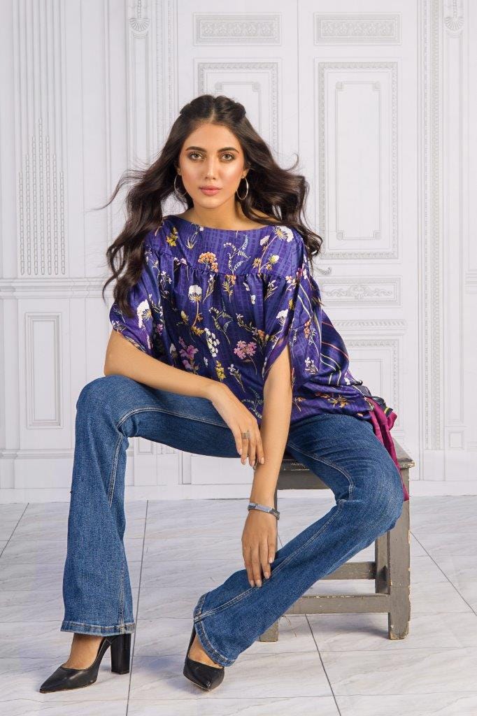 Charmeuse Silk Digital Printed Shirt WGK-SZW-DP-1025