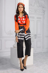 Charmeuse Silk Digital Printed Shirt WGK-SZW-DP-1054